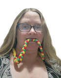 Fabric Chew Necklace,  Chewelry Bite Band a Stretchy lighter alternative for Autistic Kids Teens and Adults Sensory